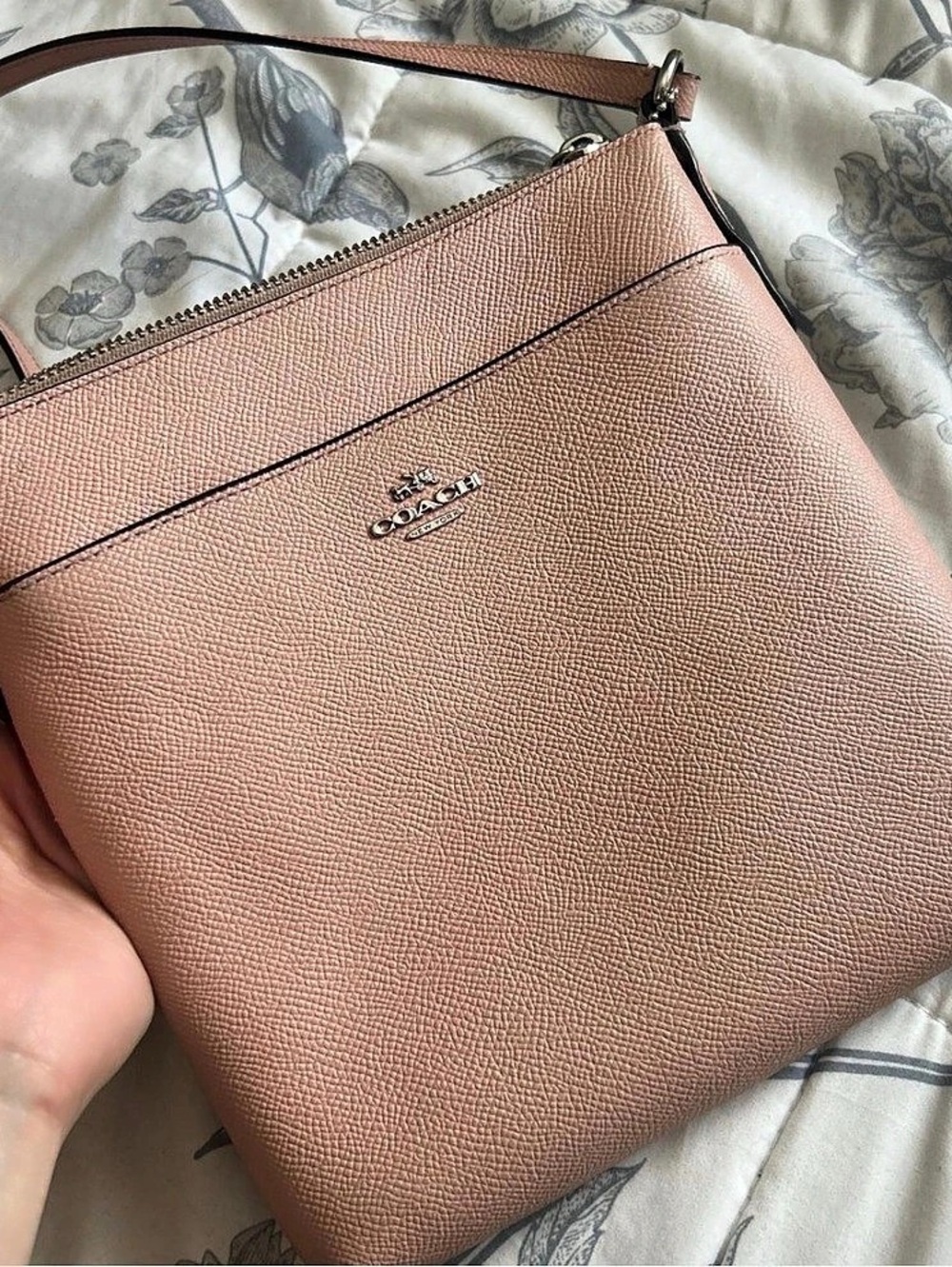 Coach Mae File Crossbody Bag Pink Crossbody Bag